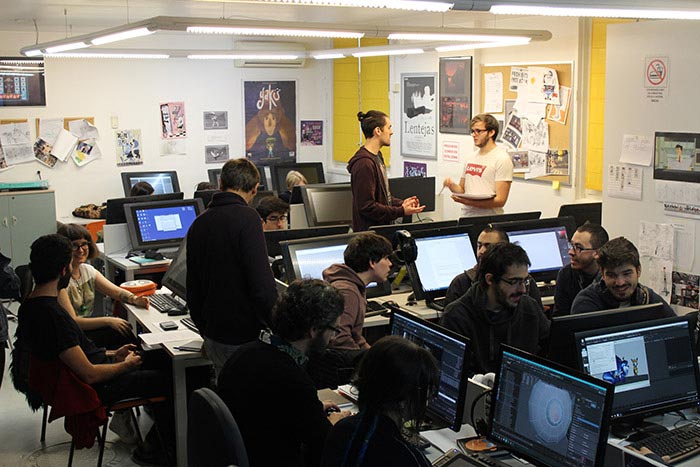Los alumnos de la escuela de arte trabajan en la industria del videojuego