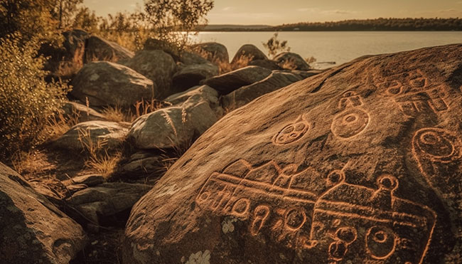 Petroglifos como formas de comunicación visual